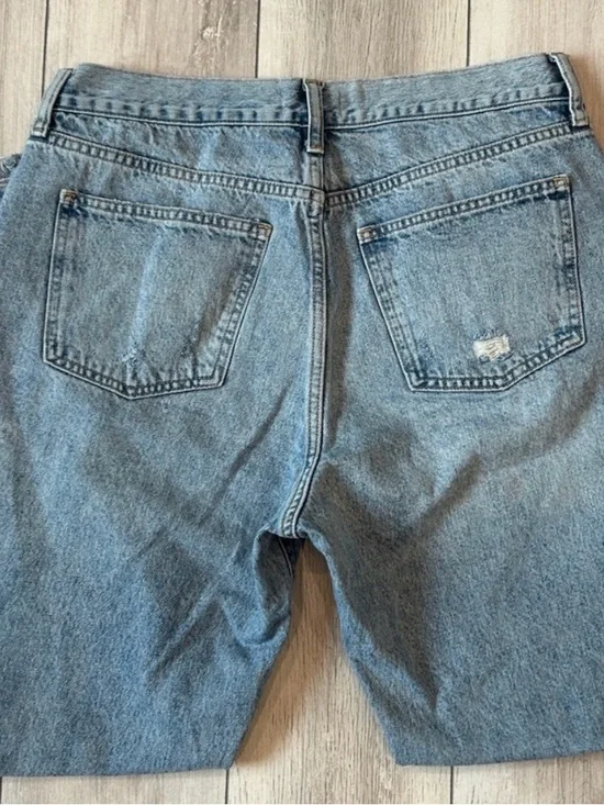 Nuuds Curvy Fit Straight Leg Ankle Jeans Distressed Size 29 High Rise - Picture 8 of 9